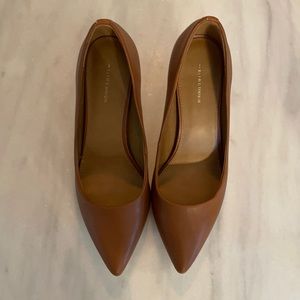 14th & Union Faux Cognac Leather Heels